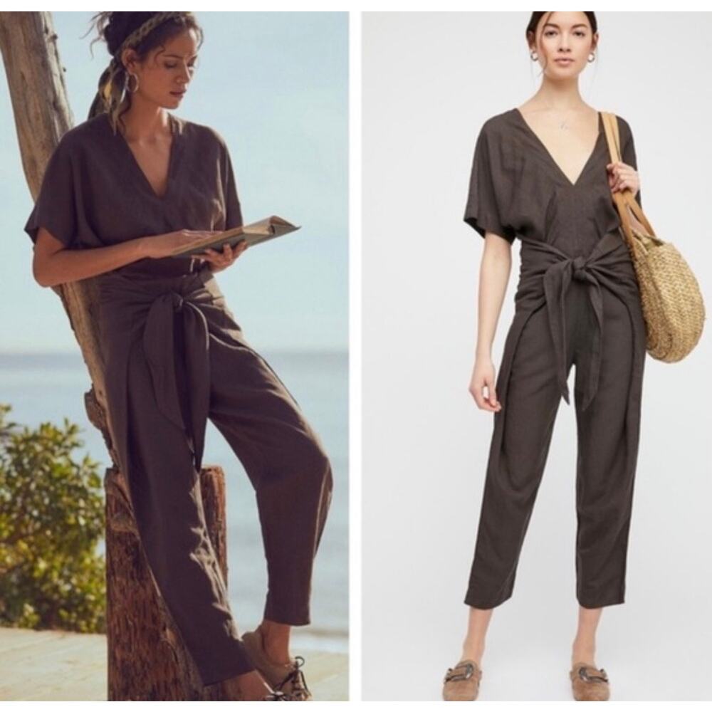 Free People Linen Jumpsuit